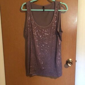 Sparkly pink/purple tank top